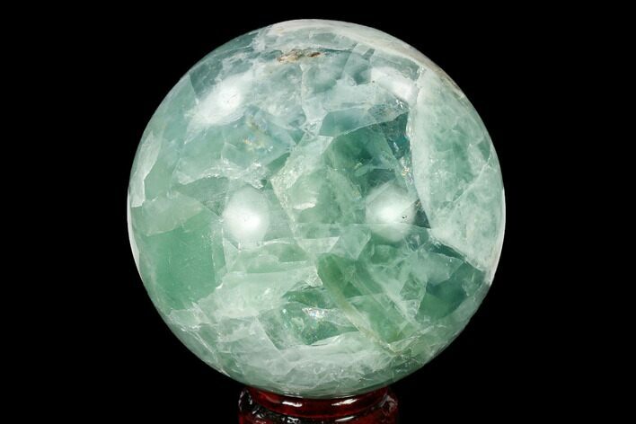 Polished Green Fluorite Sphere - Mexico #153372